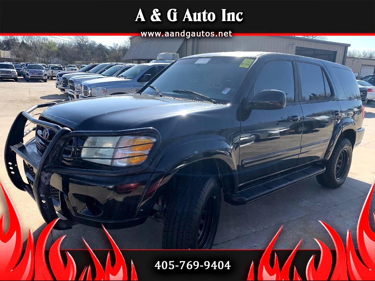 2001 Toyota Sequoia for sale in Oklahoma City OK 73141 by A & G Auto Inc