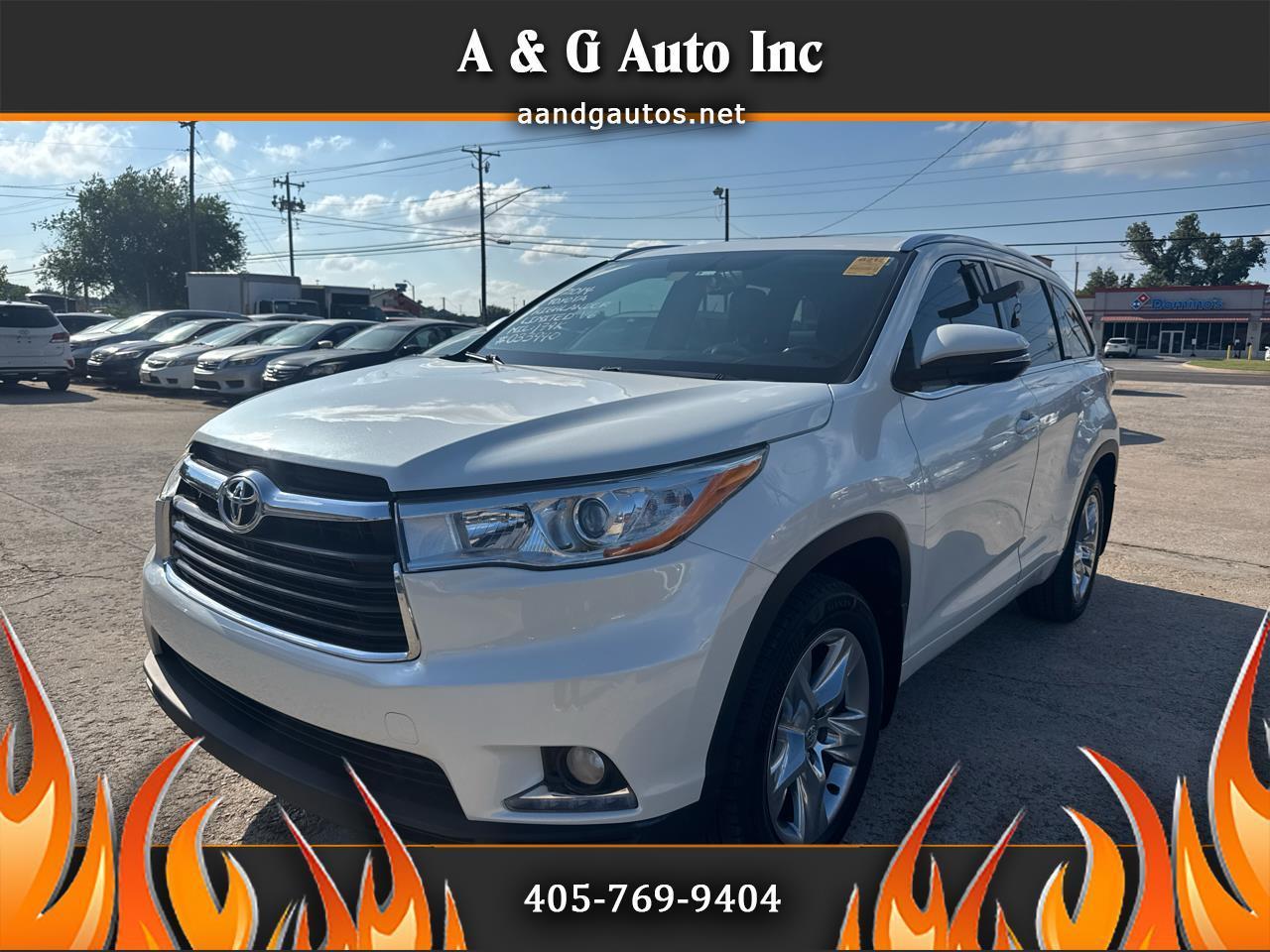 2014 Toyota Highlander for sale in Oklahoma City OK 73141 by A & G Auto Inc