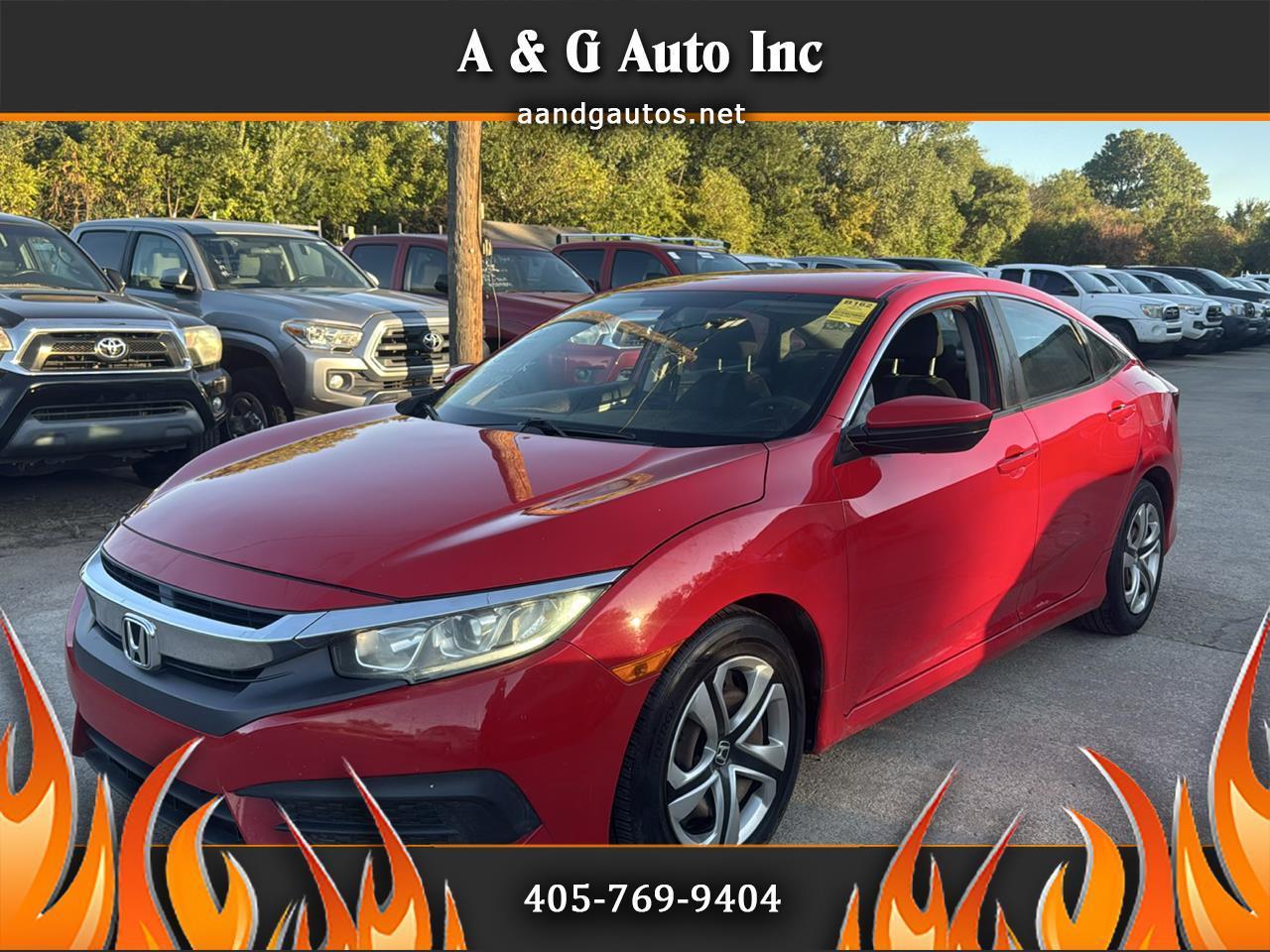 2016 Honda Civic for sale in Oklahoma City OK 73141 by A & G Auto Inc